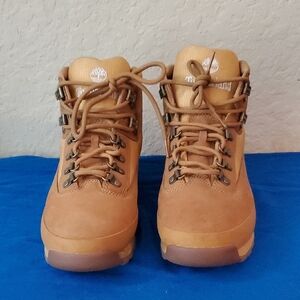 Timberland Men's sz 9 Euro Hiker Mid Boot Shoes - Wheat Nubuck